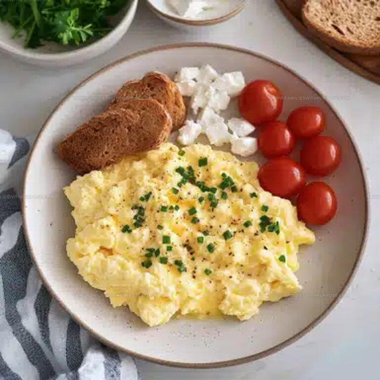 Fluffy Cottage Cheese Scrambled Eggs Recipe