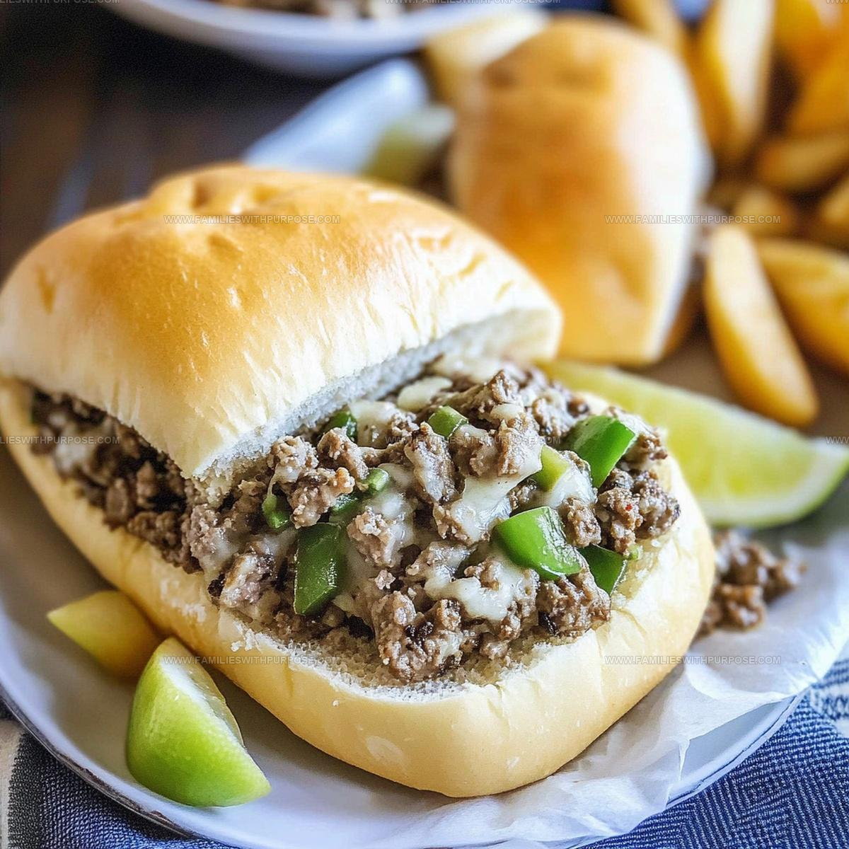 Ground Beef Philly Cheesesteak Recipe