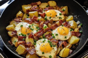 Loaded Potato Bacon Breakfast Skillet Recipe