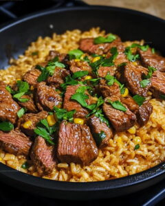 Cajun Ranch Steak and Rice Recipe
