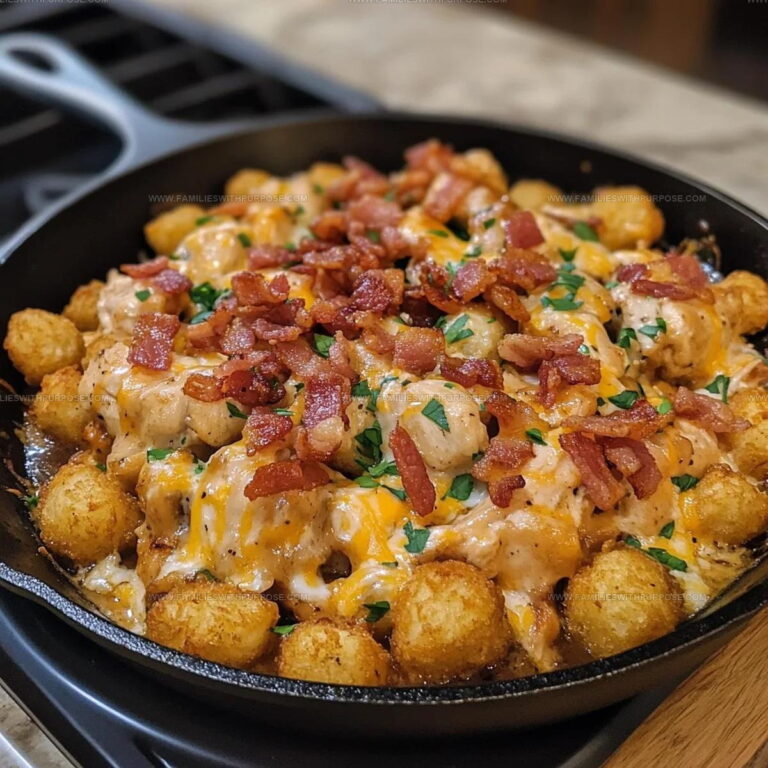 Maple Bacon Ranch Chicken Tater Tot Skillet Recipe
