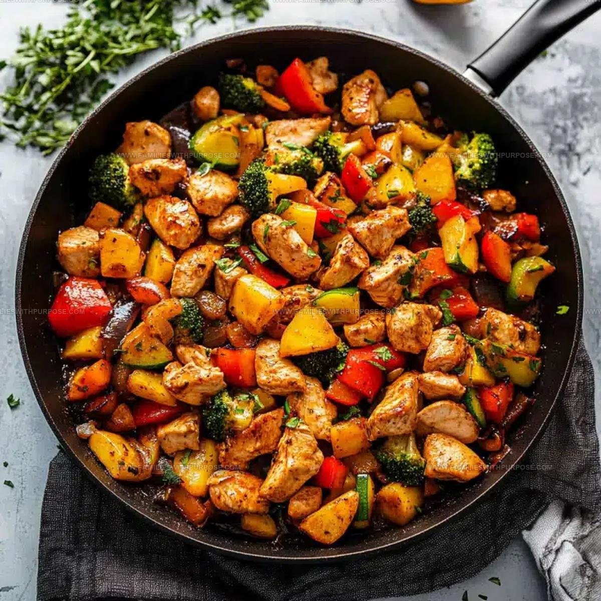Chicken Vegetables Skillet Recipe
