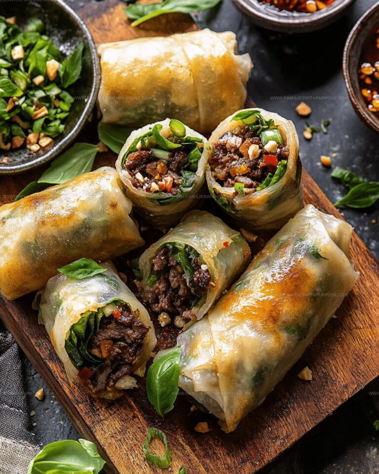 Asian Inspired Beef Rolls Recipe