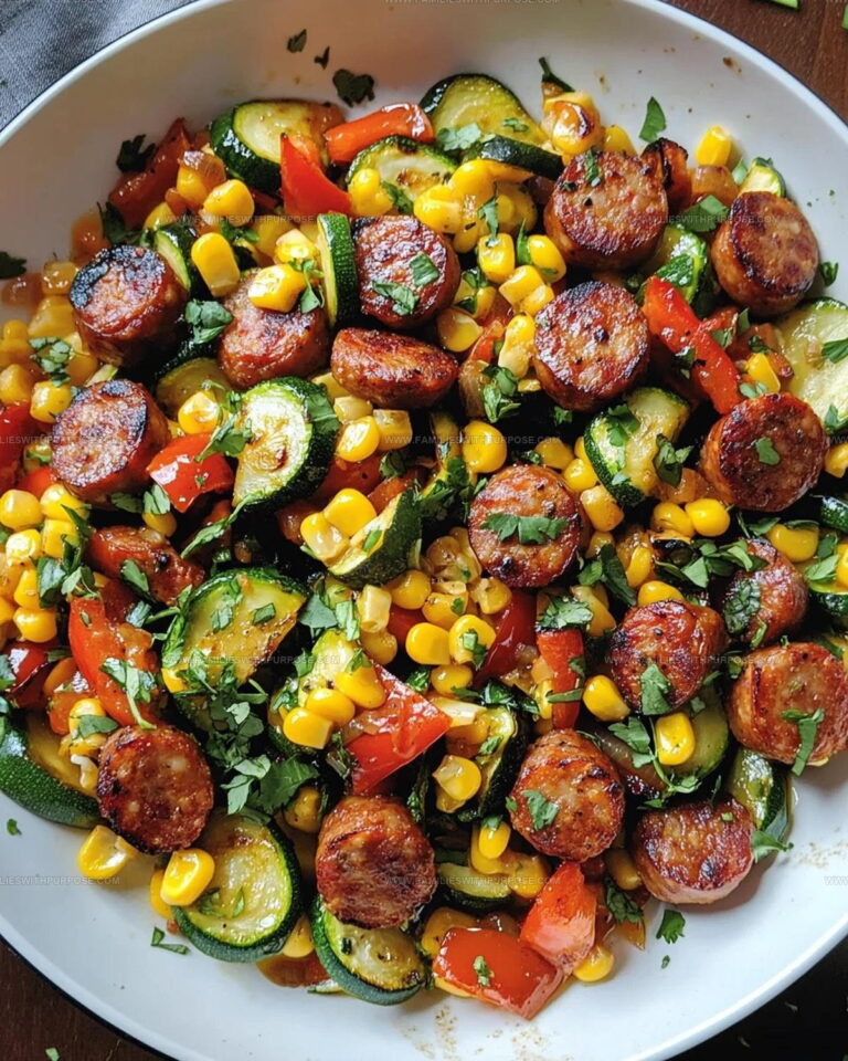 One Pan Sausage And Veggies Skillet Recipe