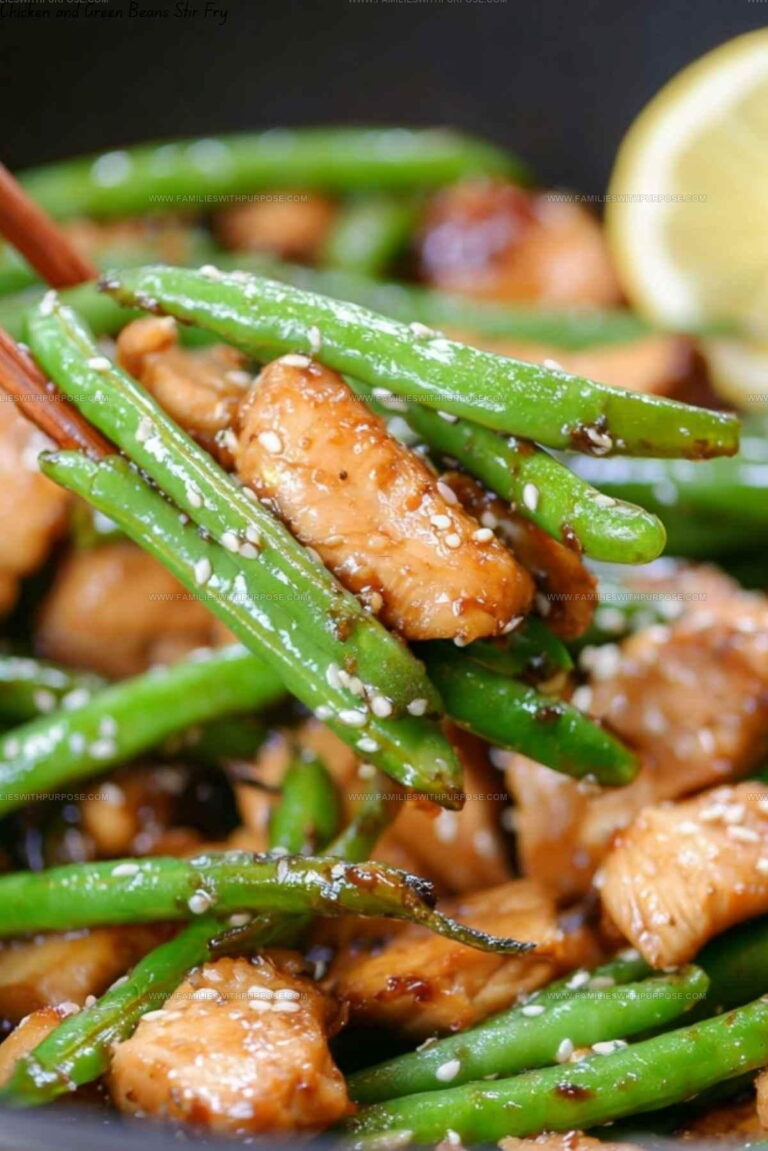 Lemon-Honey Chicken Green Bean Stir Fry Recipe