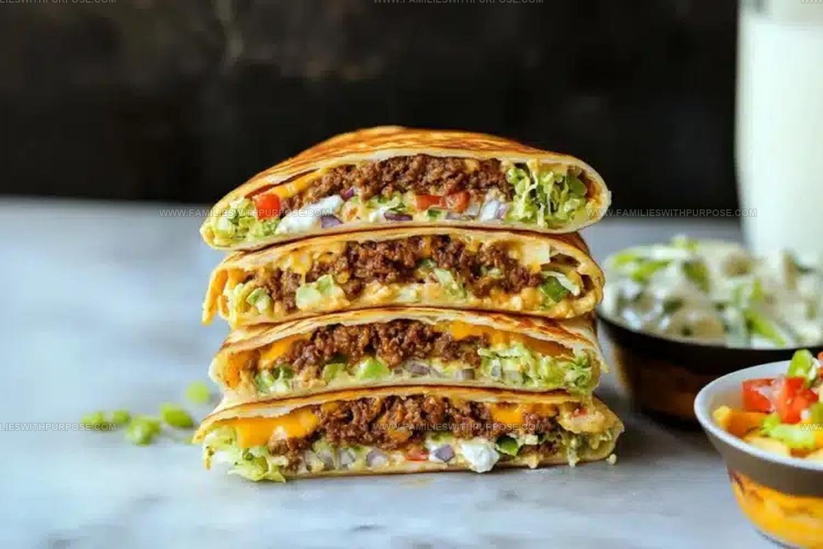 Crunchy Homemade Crunchwrap Supreme Recipe