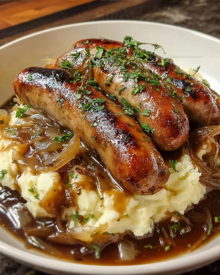 Bangers and Mash with Stout Gravy Recipe