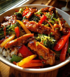 Colorful Teriyaki Chicken Stir Fry With 7 Rainbow Veggies Recipe
