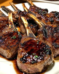 Honey Garlic Glazed Lamb Chops Recipe