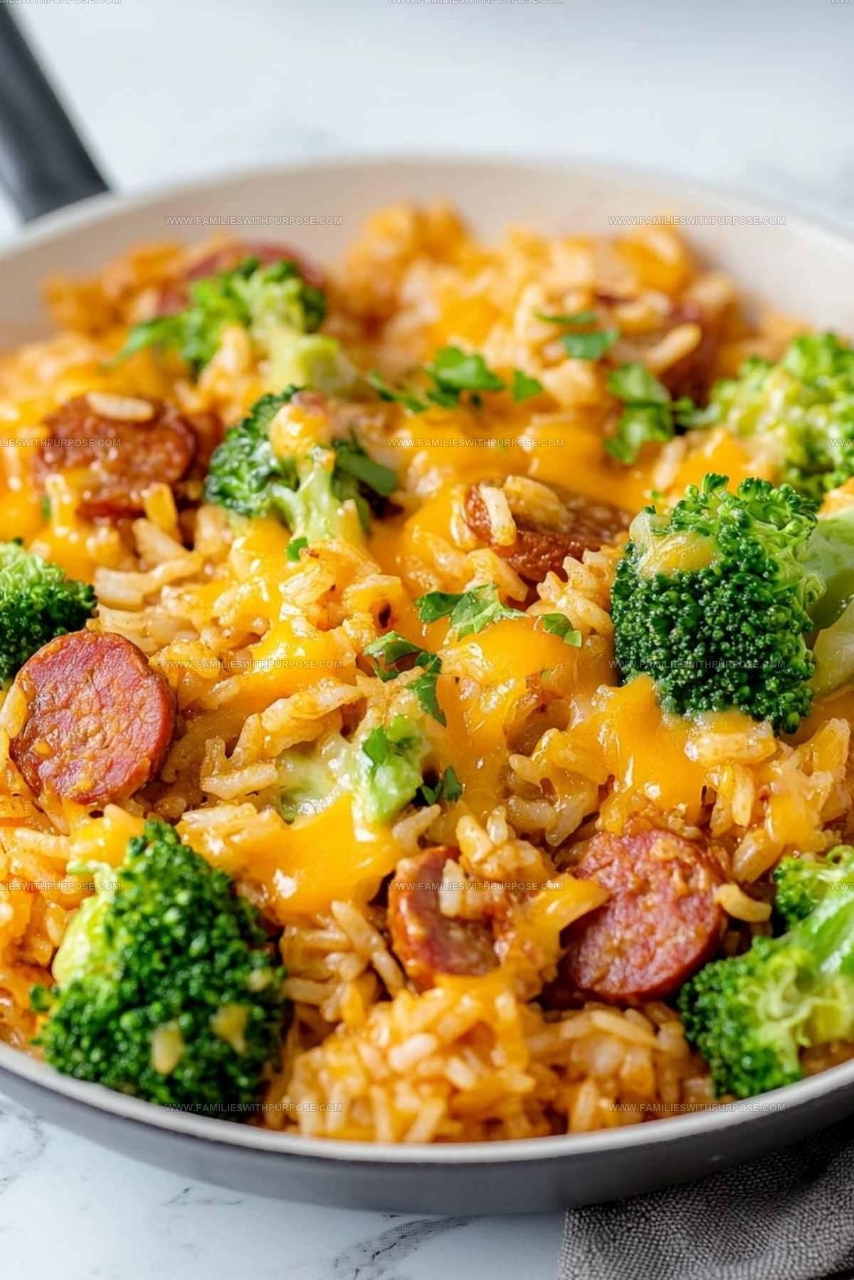 Kielbasa Rice Broccoli Skillet Recipe