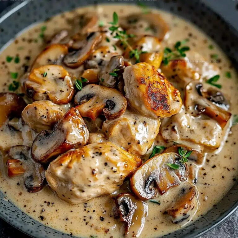 Creamy Chicken Mushroom Recipe