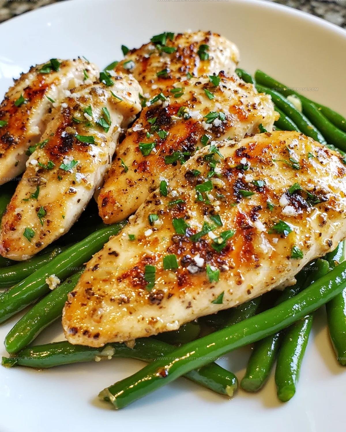Garlic Parmesan Chicken with Green Beans Recipe
