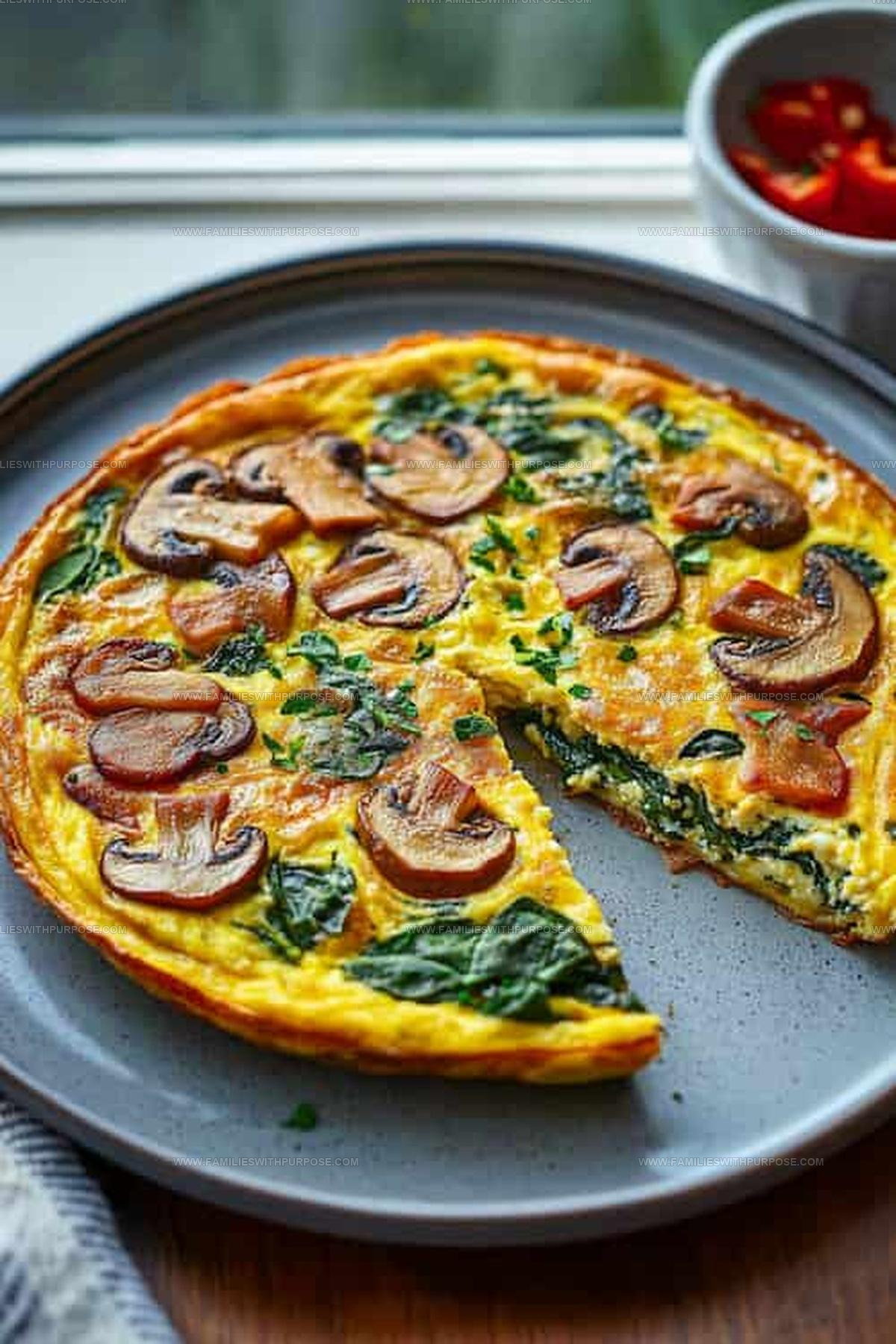 Mushroom and Spinach Frittata Recipe