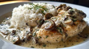 Comfort Style Creamy Smothered Chicken And Rice Recipe