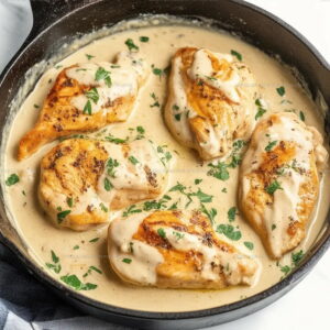Skillet-Creamy Cream Cheese Chicken Recipe