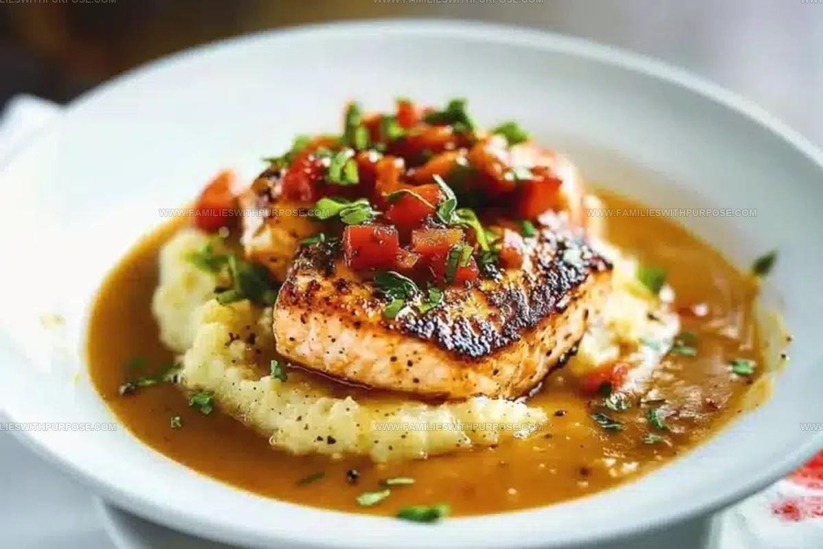 Creole Salmon and Grits Recipe
