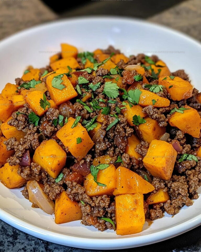 Ground Beef Sweet Potatoes Skillet Recipe