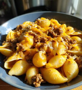 Family Style Creamy Beef And Shells Recipe