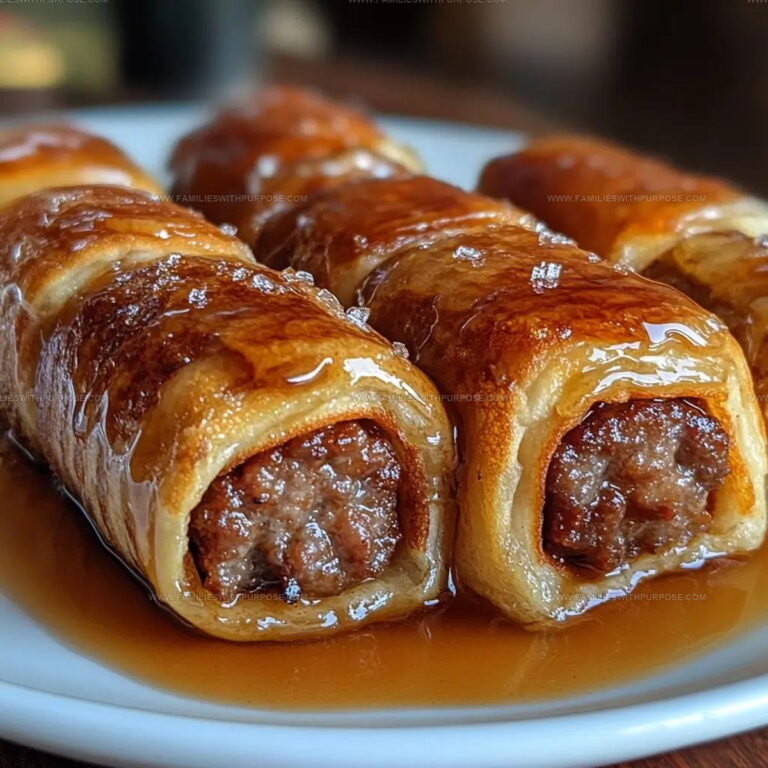 Breakfast-Inspired Sausage French Toast Roll Ups Recipe