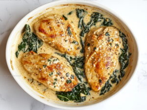 Creamy Spinach Chicken Florentine Recipe