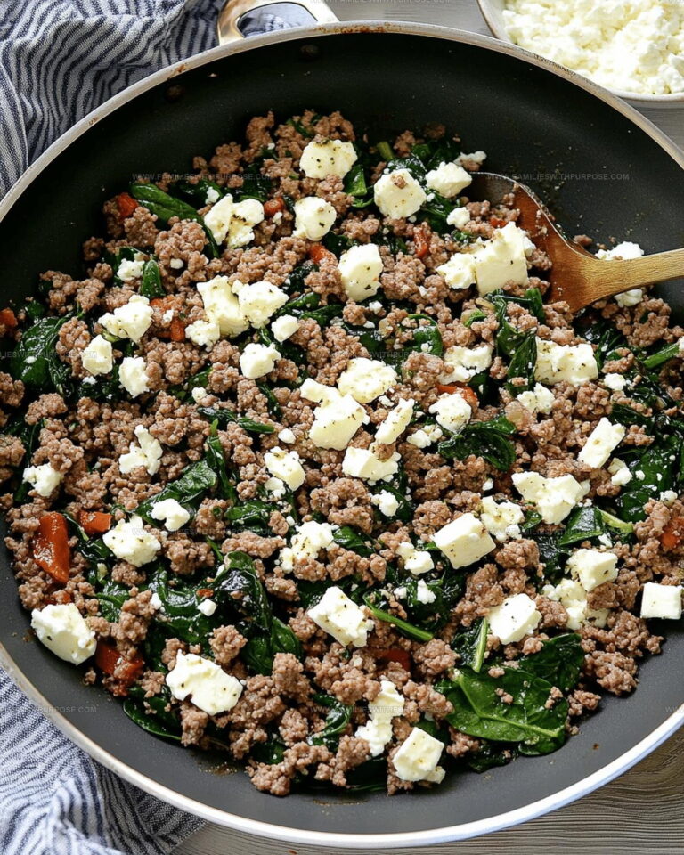 Mediterranean Ground Beef Skillet Recipe