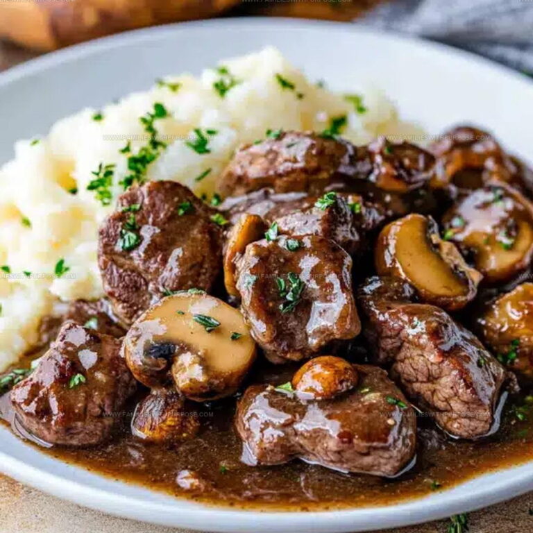 Beef Tips In Mushroom Gravy Recipe