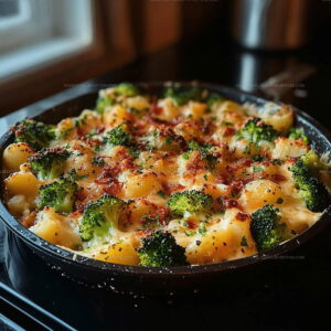 Cheesy Broccoli Potato Pan Recipe
