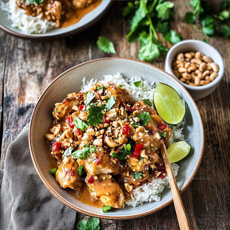 Creamy Thai Peanut Chicken Recipe