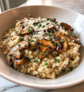 Mushroom-Creamy Risotto Recipe