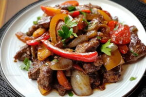 Classic Pepper Steak Recipe with Bell Peppers Recipe