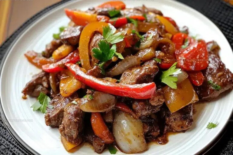 Classic Pepper Steak Recipe with Bell Peppers Recipe