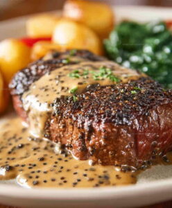 Creamy Peppercorn Steak Recipe