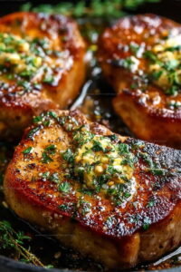 Juicy Garlic Butter Pork Chops Recipe