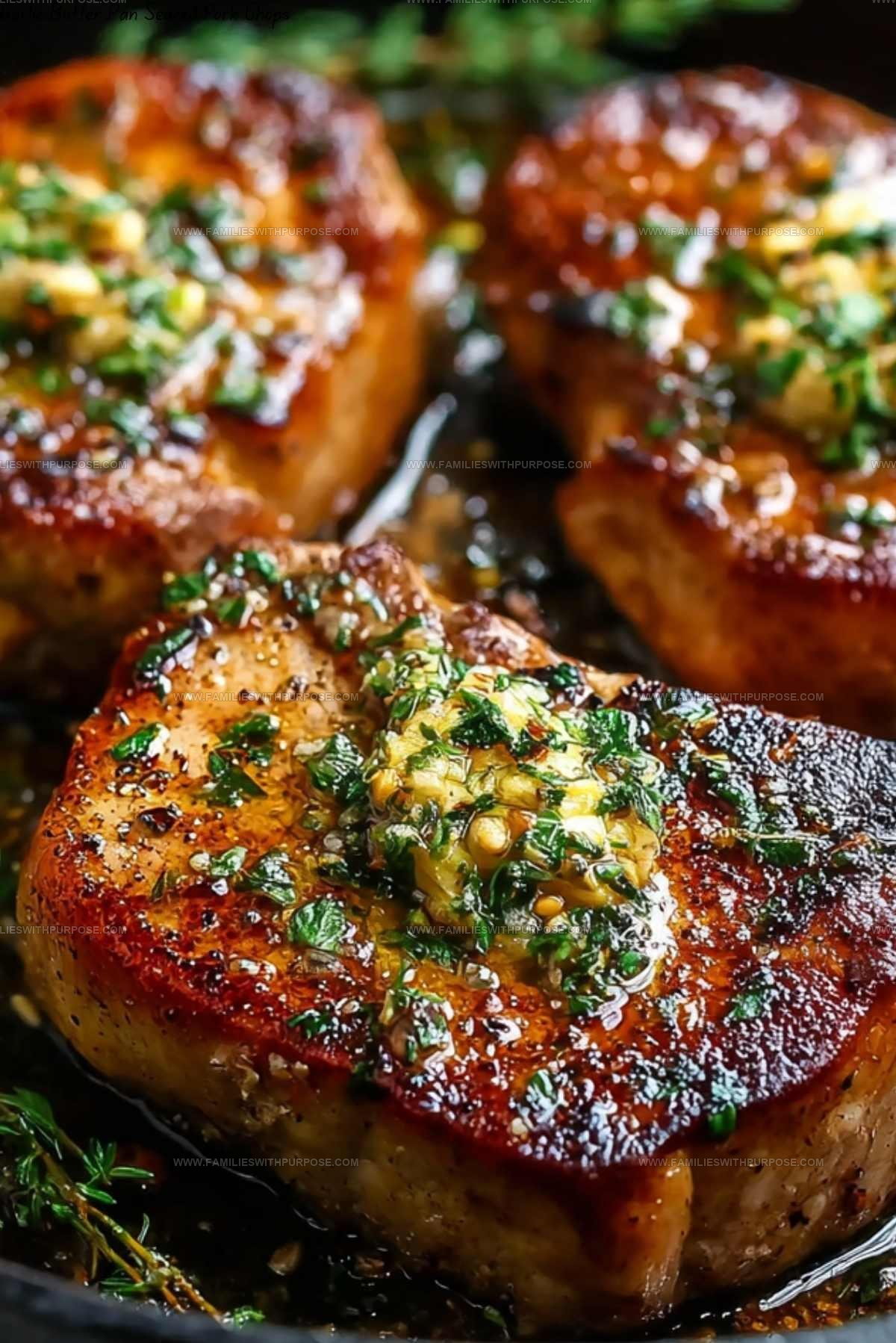 Juicy Garlic Butter Pork Chops Recipe