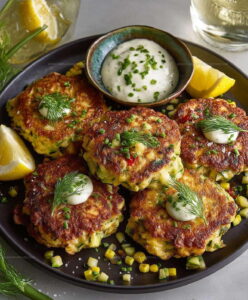 Chicken Zucchini Fritters Recipe