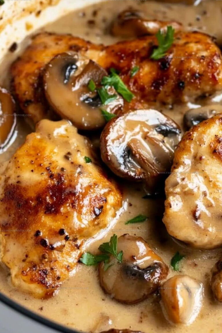 Creamy Mushroom Chicken Skillet Recipe