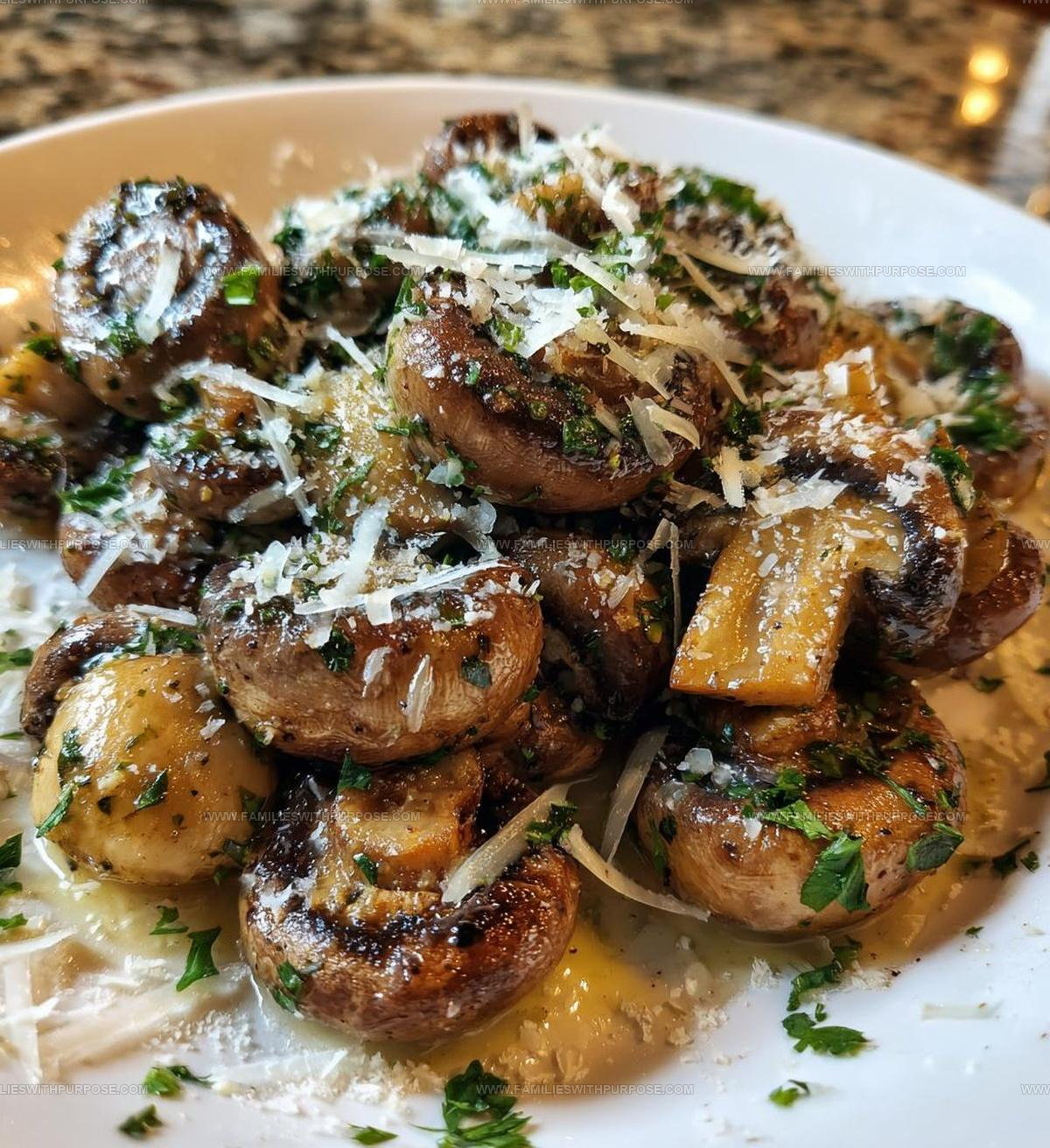 Savory Garlic Parmesan Mushrooms Recipe