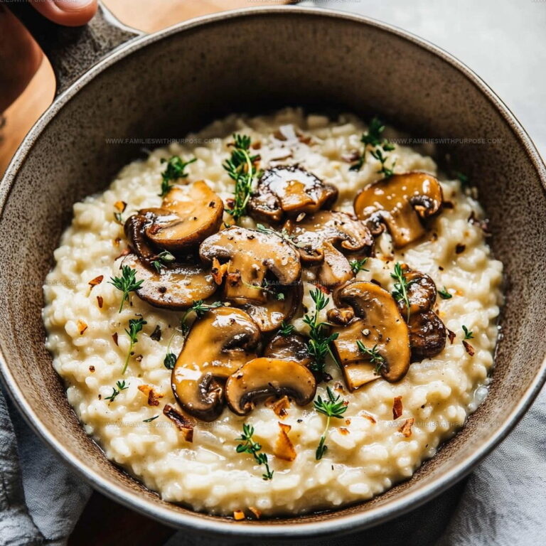 Creamy Parmesan Mushroom Risotto Recipe