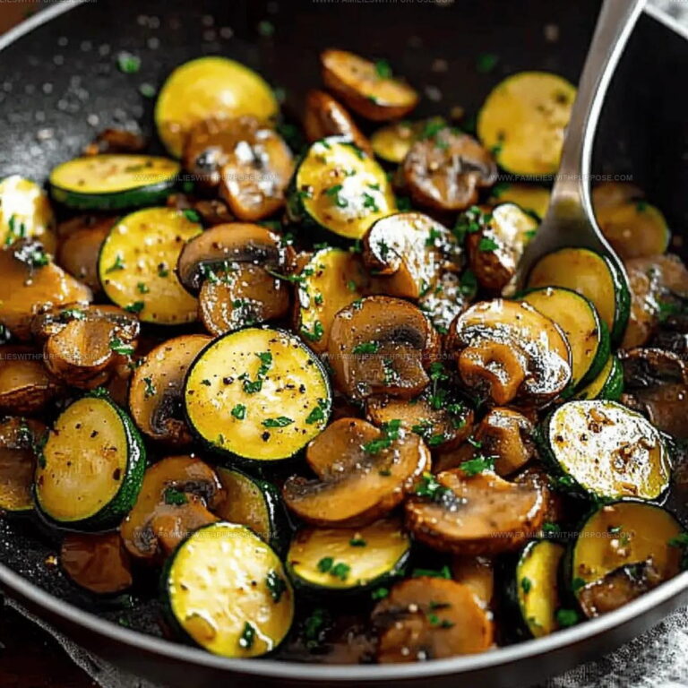Easy Skillet Zucchini Mushrooms Recipe