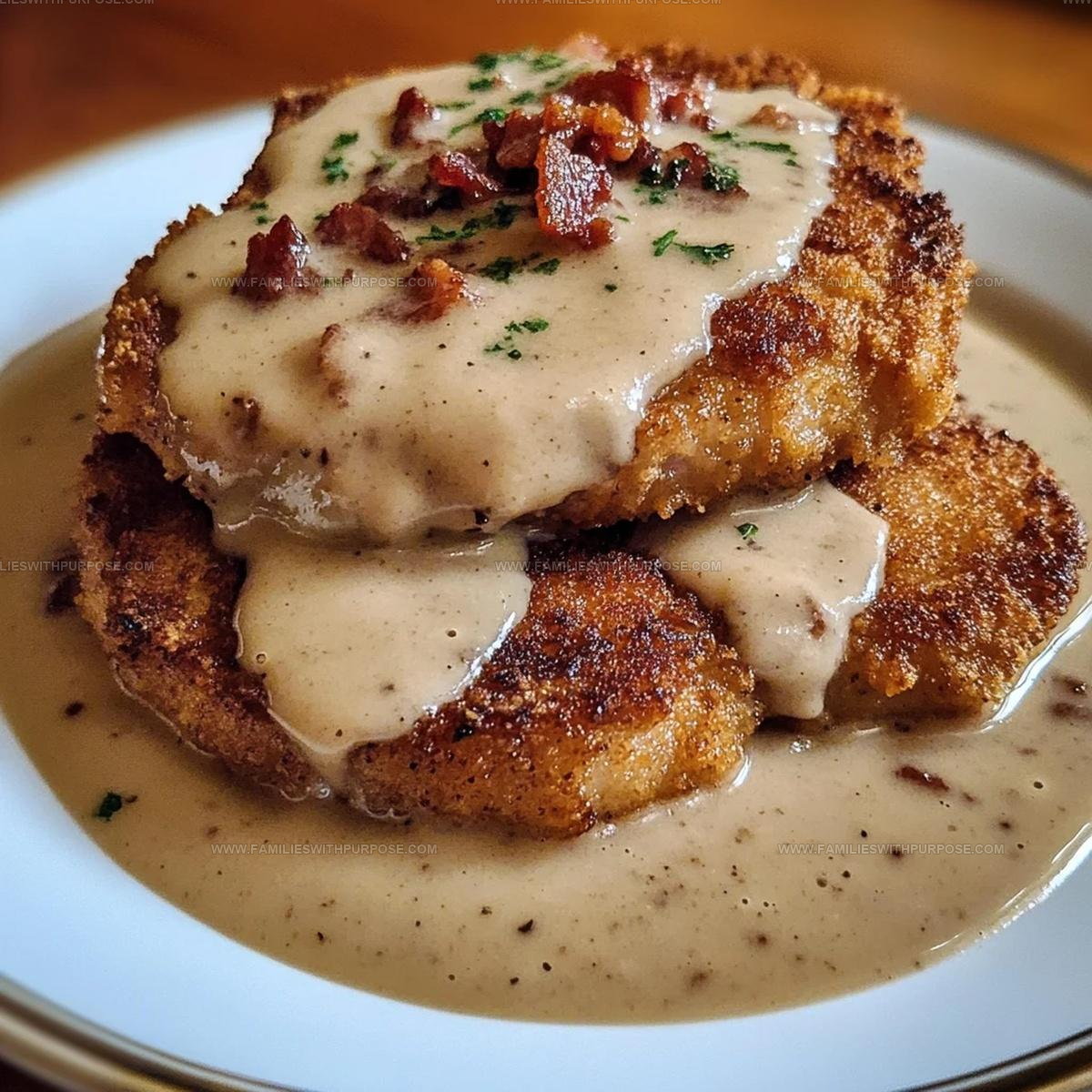 Country Fried Pork Chops With Bacon Gravy Recipe