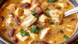 Creamy Cajun White Chicken Chili Recipe