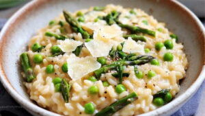 Risotto with Asparagus and Peas Recipe