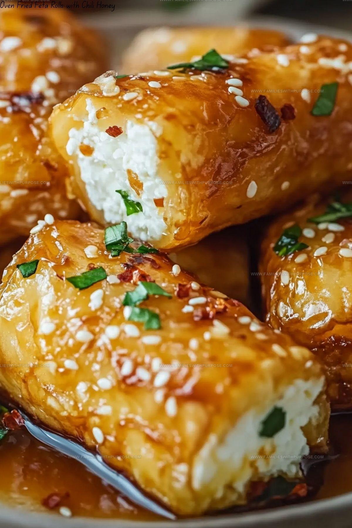 Fried Feta Rolls Recipe