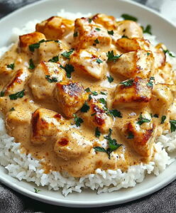 Creamy Smothered Chicken Rice Recipe