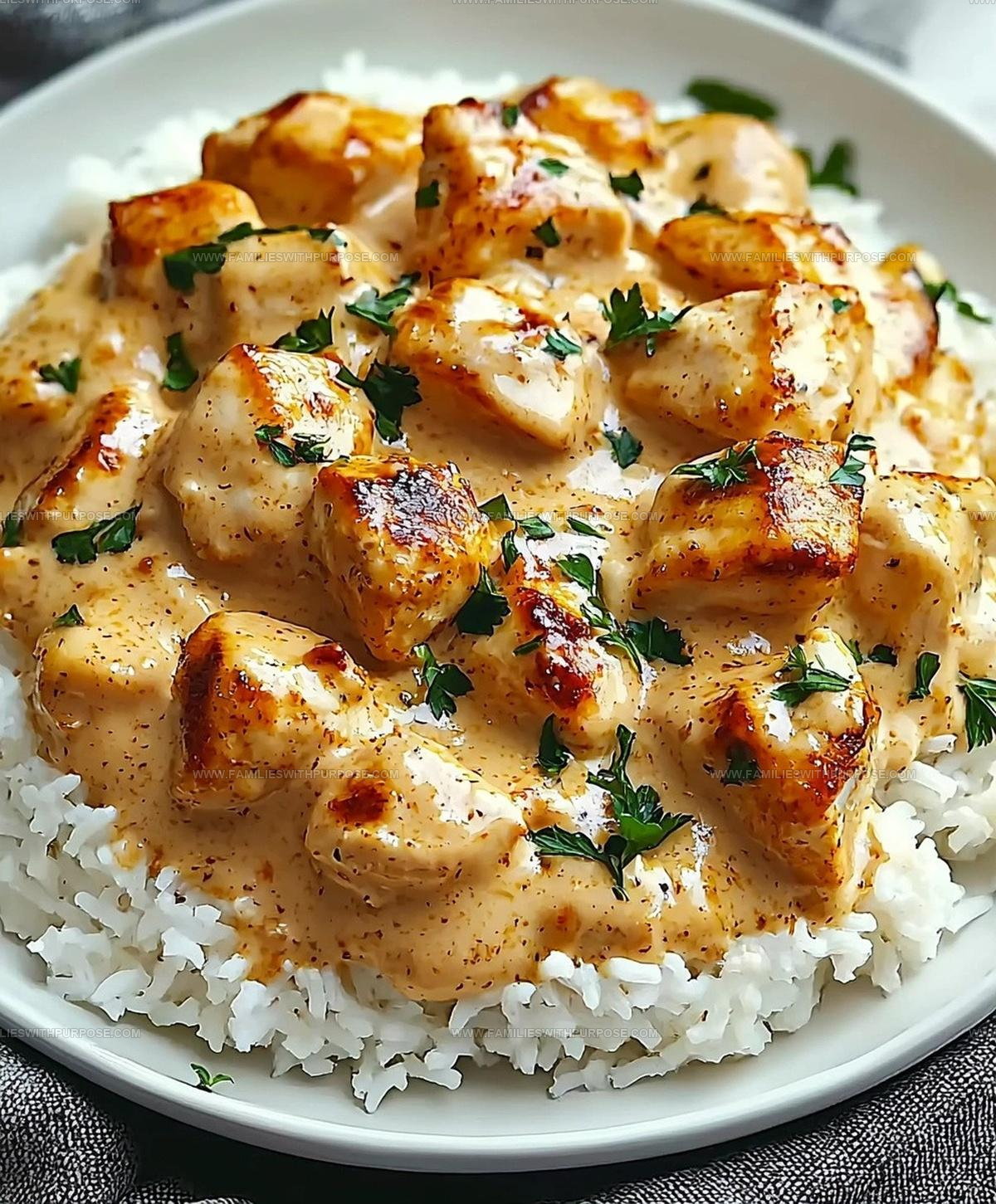 Creamy Smothered Chicken Rice Recipe