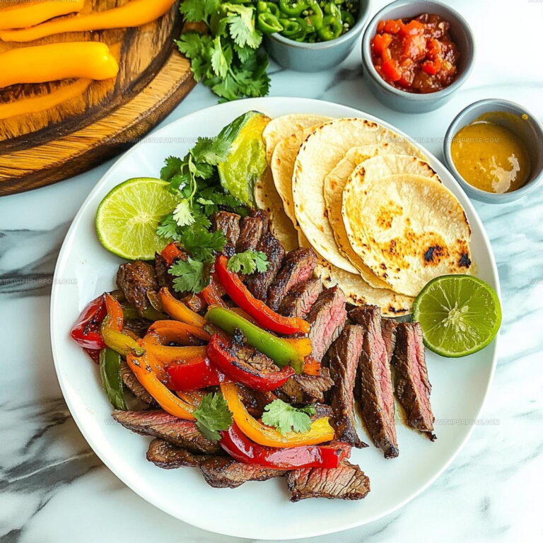 Sizzling Skillet Steak Fajitas Recipe