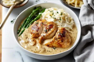 Creamy Garlic Chicken Skillet Recipe