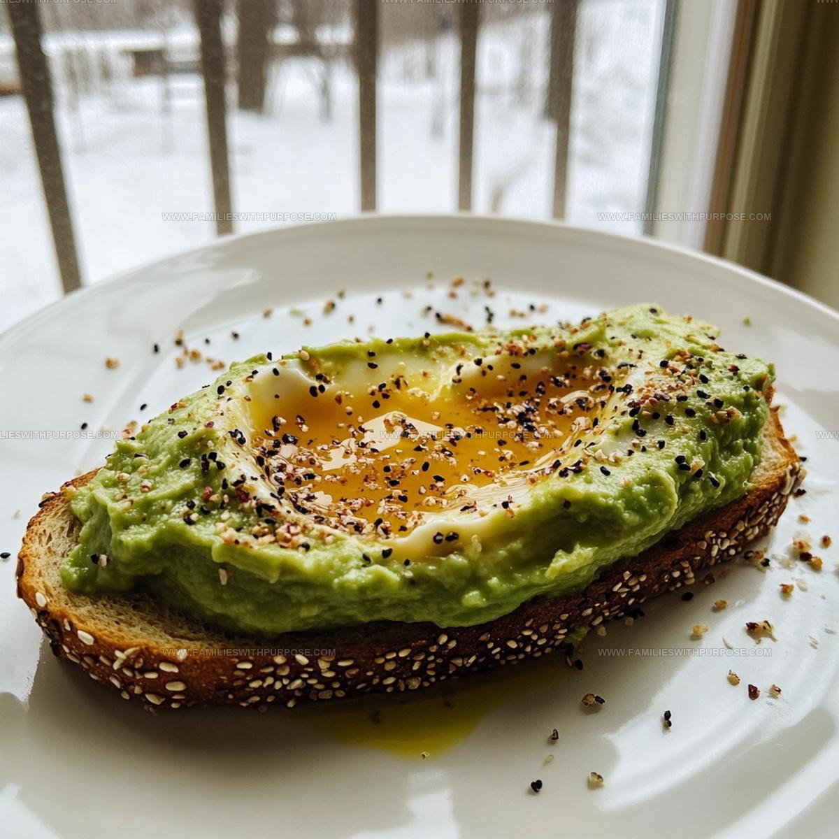 Spicy Smashed Avocado Egg Toast Recipe