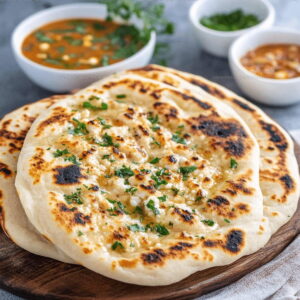 Garlic Cottage Cheese Naan Recipe