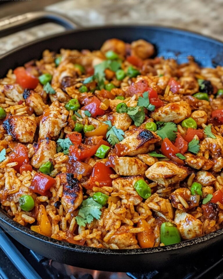 Cajun BBQ Chicken and Rice Skillet Recipe
